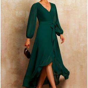 JJ's House dress, Size 12, forest green